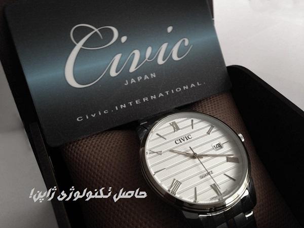 ساعت مچی بند سیلور نقره ای مردانه سیویک CIVIC (ساخت ژاپن)