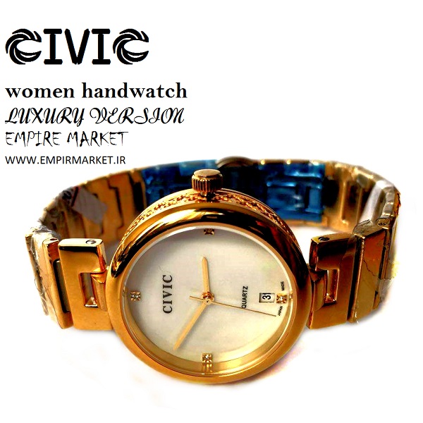 ساعت مچی فول استیل گلد زنانه سیویک CIVIC (ساخت ژاپن)