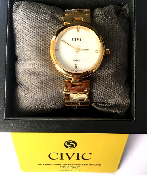 ساعت مچی فول استیل گلد زنانه سیویک CIVIC (ساخت ژاپن)