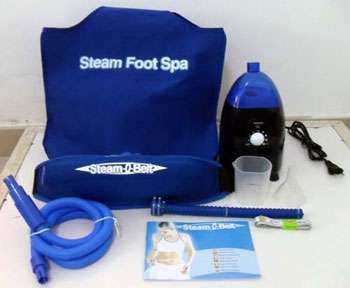 توضیحات خرید پستی استیم بلت به همراه فوت اسپا Steam O Belt+Foot Spa (سونای بخار خانگی نا